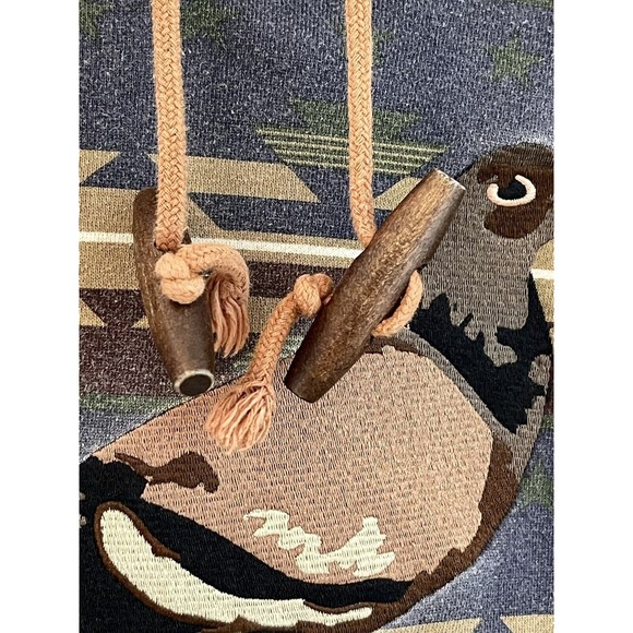 Vintage Staple Rugged Outdoor Hoodie Mens Large Renown Pigeon Brand Tribal NYC - Picture 5 of 12